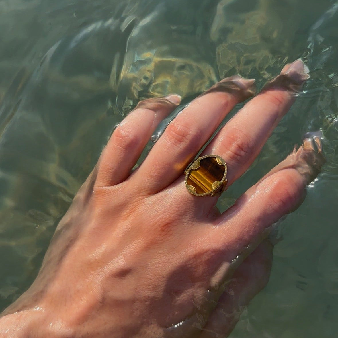 Solar - Ring - Œil de Tigre