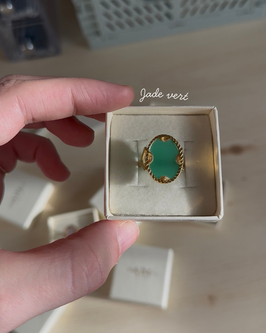 Solar - Ring - Jade vert
