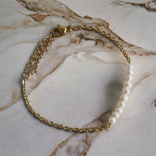 Ma douce - Bracelet fin - perles d'eau douce