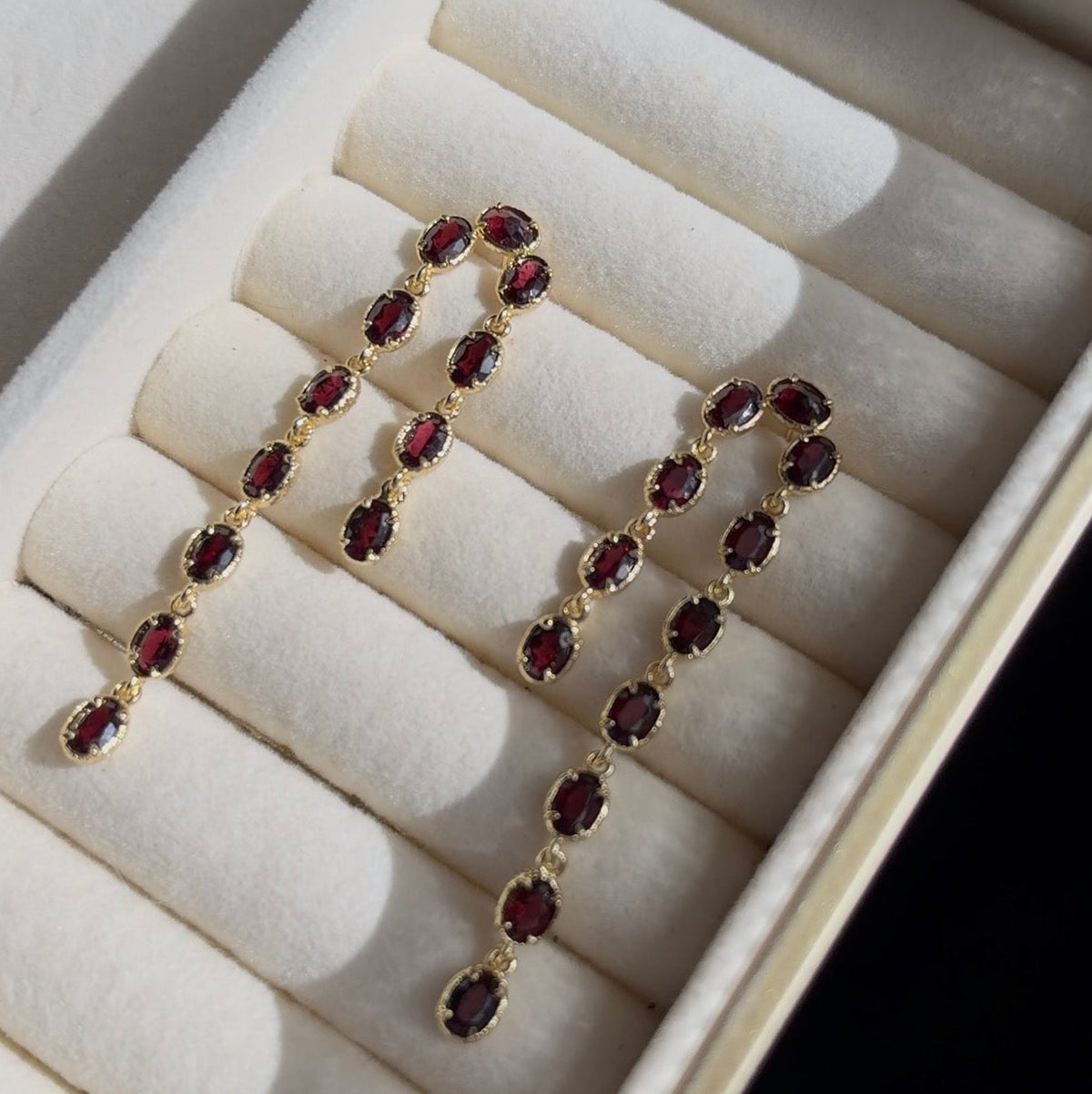 JAIME earrings - Grenat