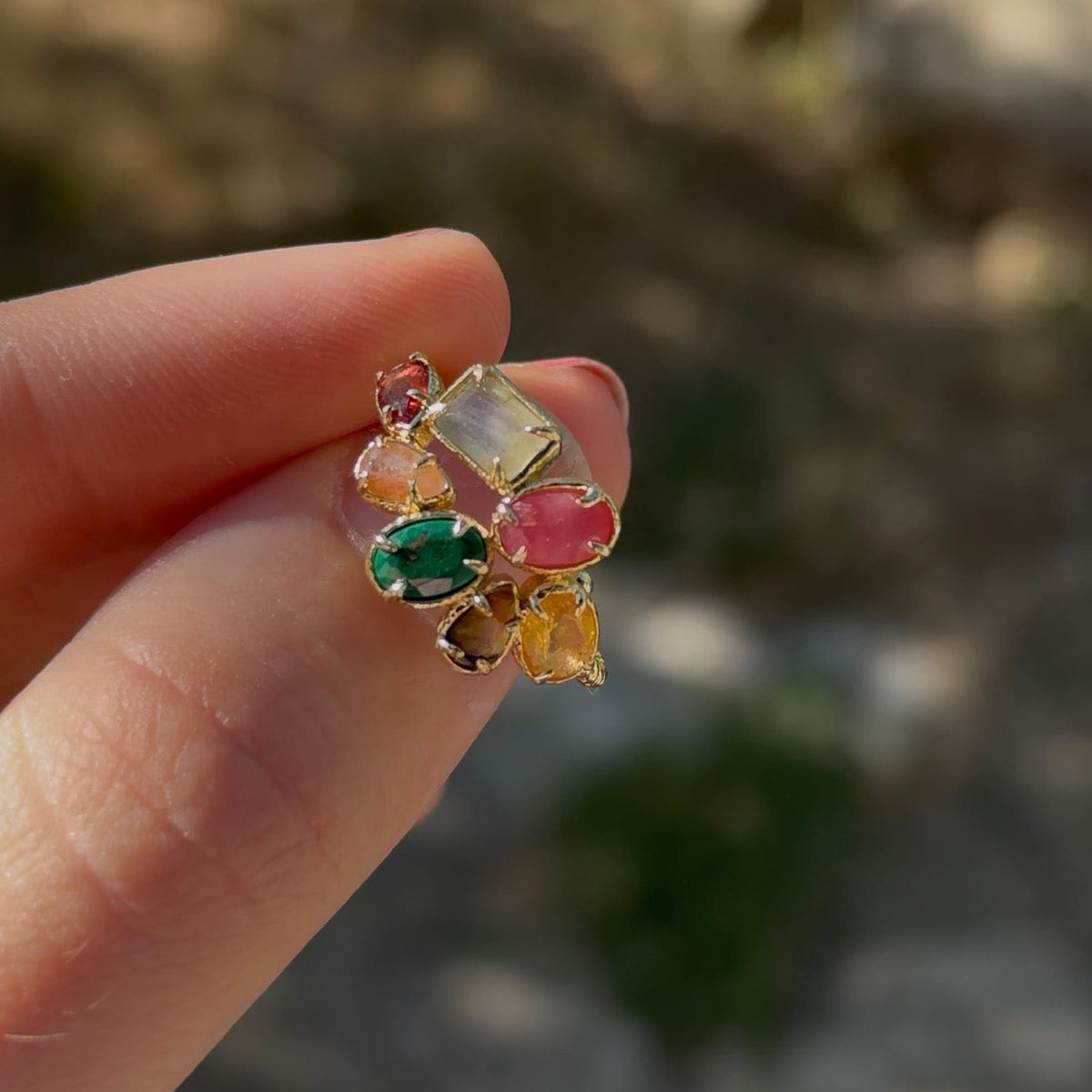 BLOOM Ring - Multi pierres