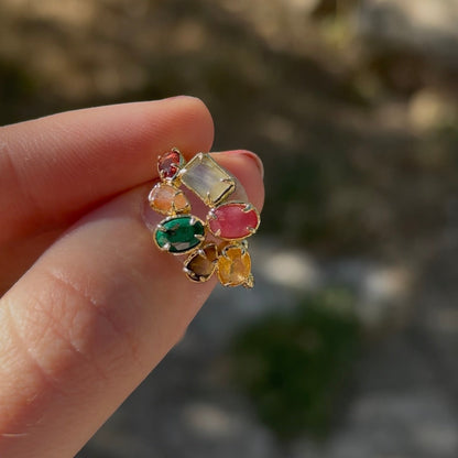 BLOOM Ring - Multi pierres