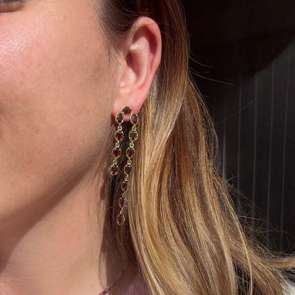 JAIME earrings - Grenat