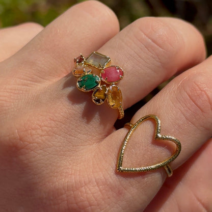 BLOOM Ring - Multi pierres