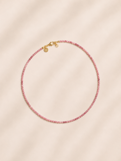 Mini Luce - Jaspe rose Necklace