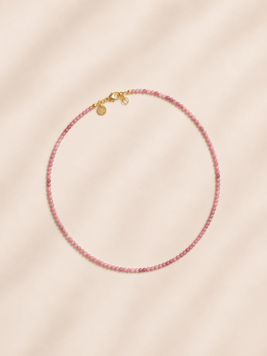 Mini Luce - Jaspe rose Necklace