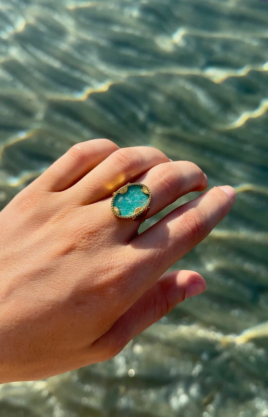 Solar - Ring - Amazonite