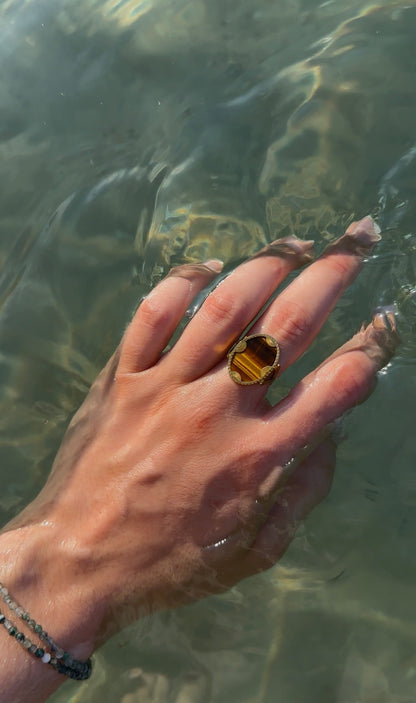 Solar - Ring - Œil de Tigre