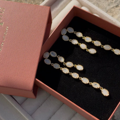 JAIME earrings - Pierre de lune
