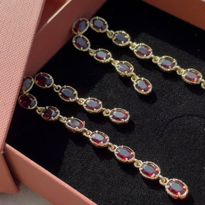JAIME earrings - Grenat