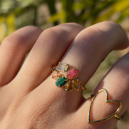 BLOOM Ring - Multi pierres