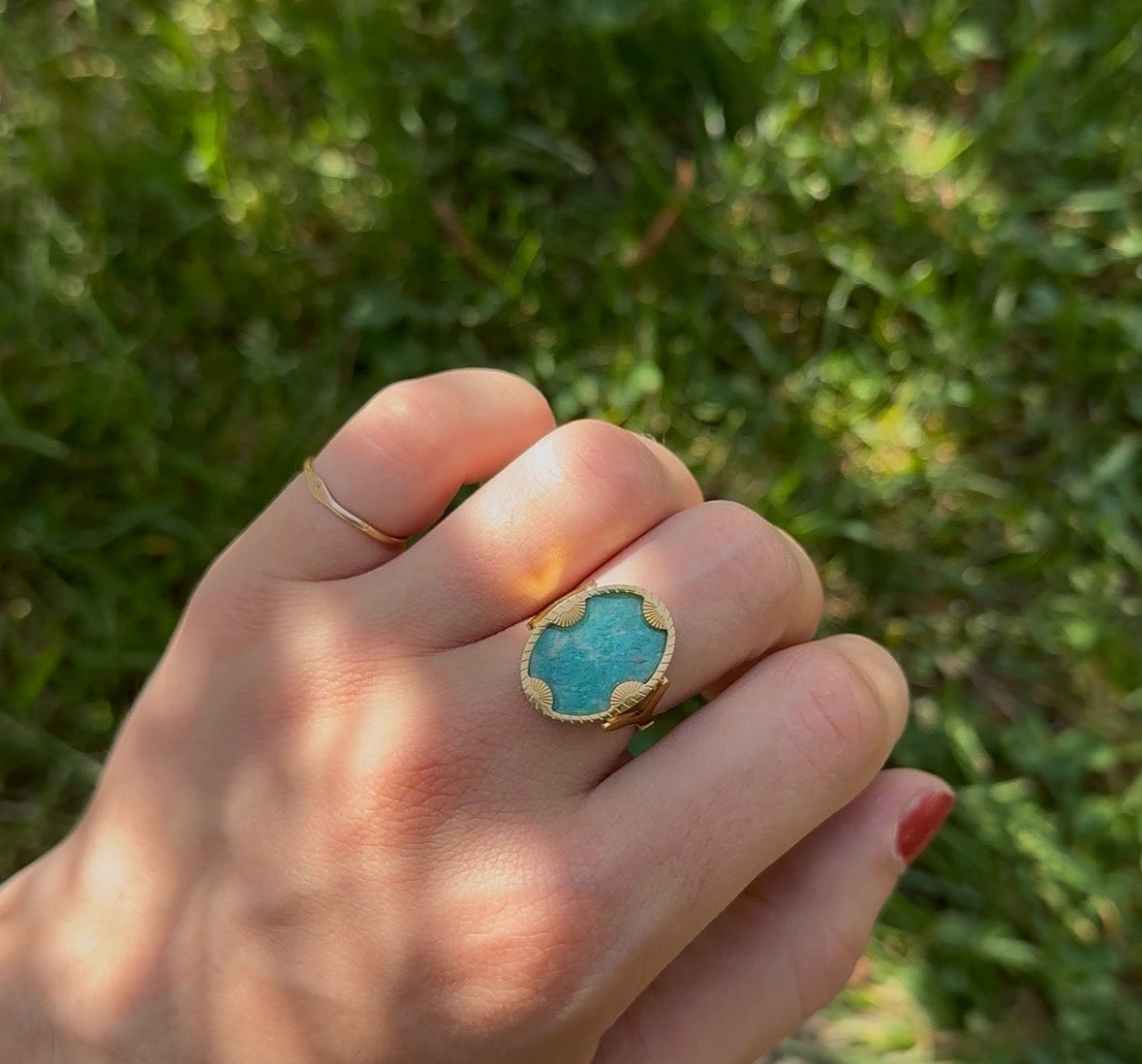Solar - Ring - Amazonite