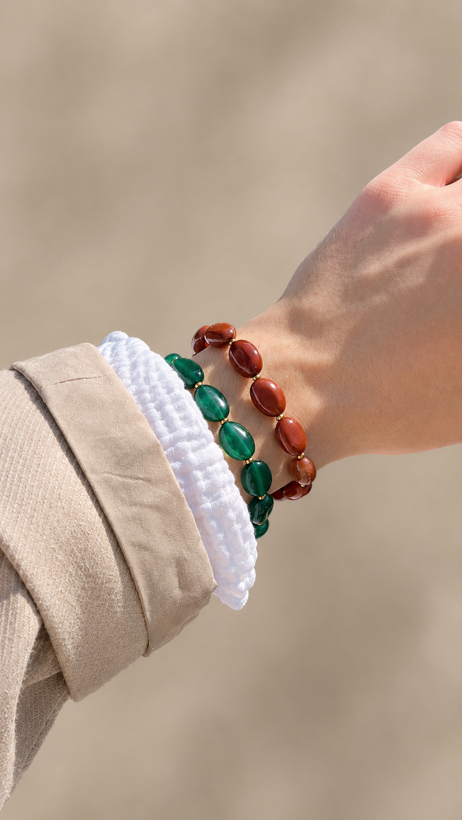 Marta - Bracelet - Agate verte
