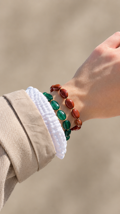 Marta - Bracelet - Agate verte