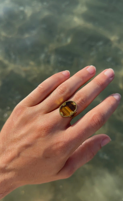 Solar - Ring - Œil de Tigre