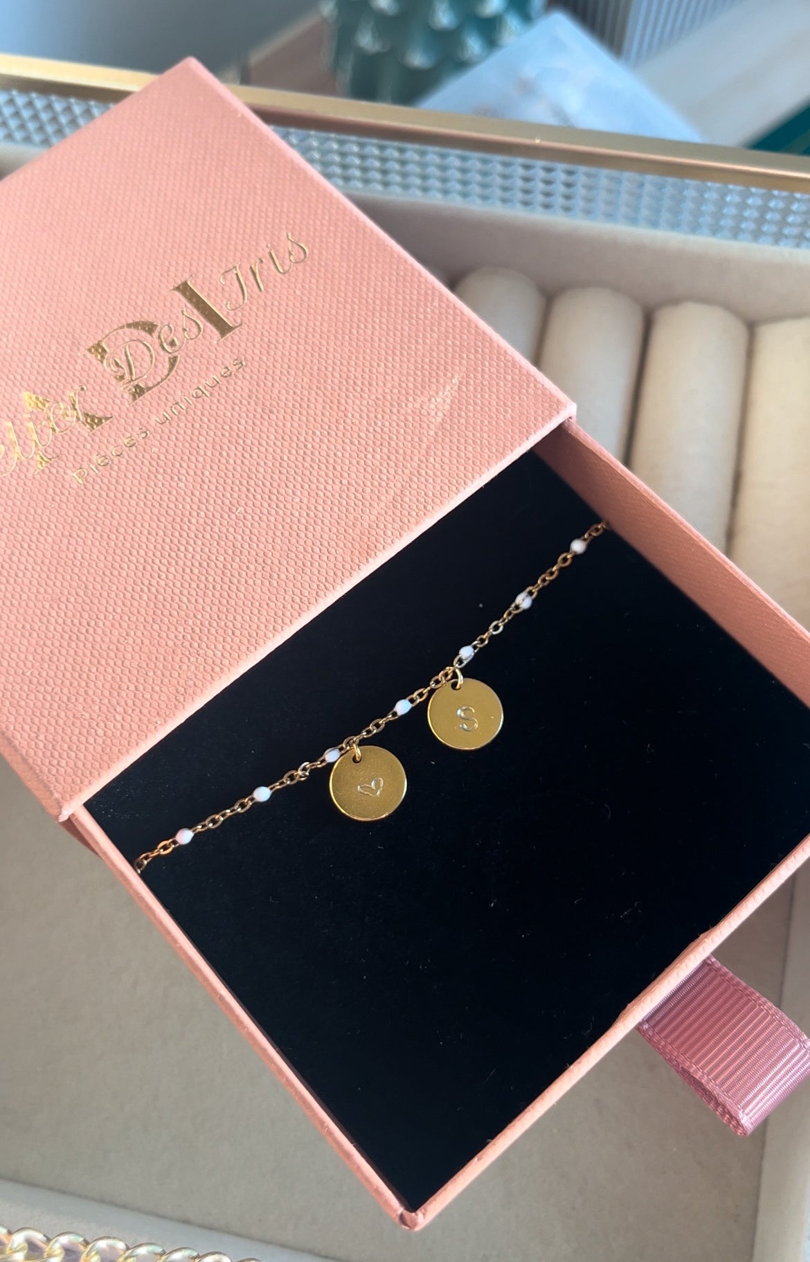 Goldie white - Bracelet