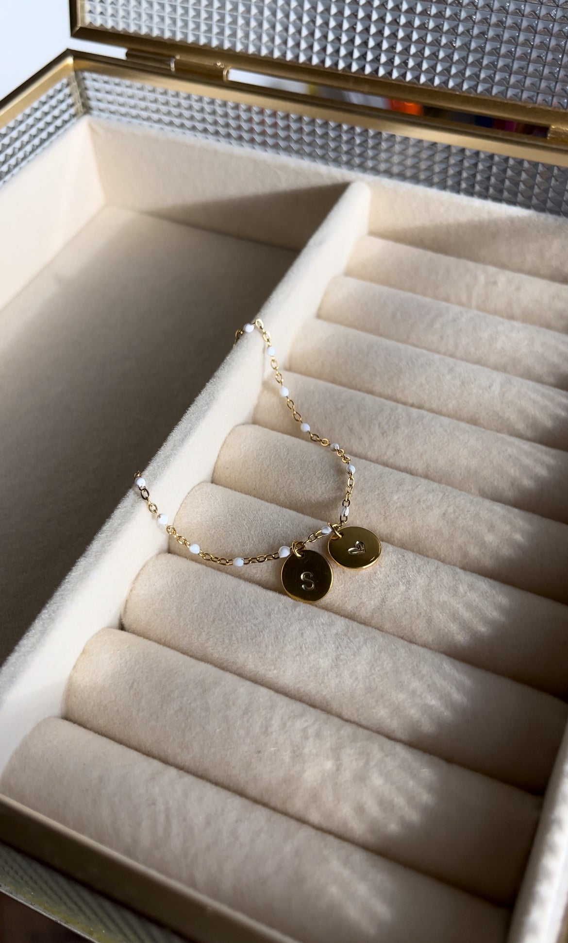 Goldie white - Bracelet