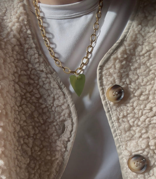 Amara - Necklace Olive