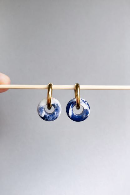 Lily hoops - spéciales Sodalite