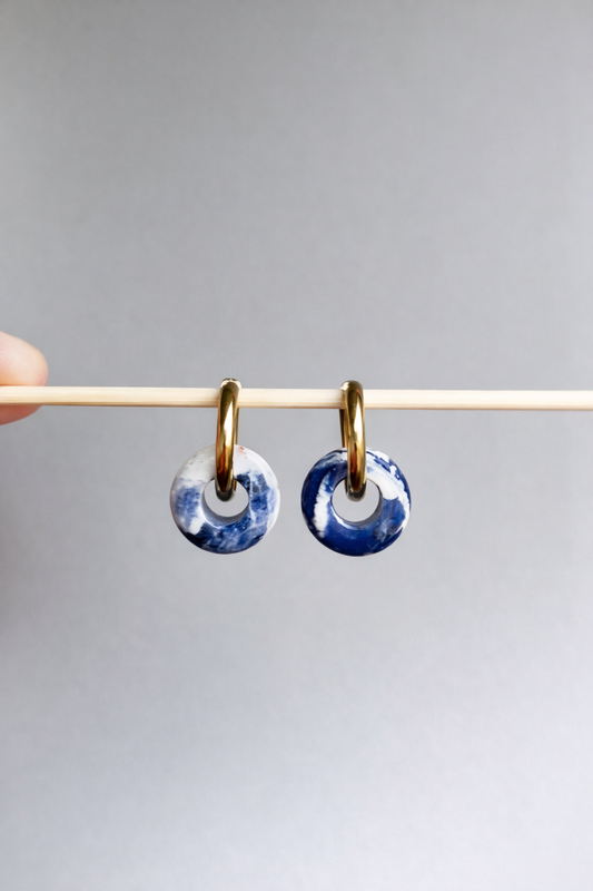 Lily hoops - spéciales Sodalite