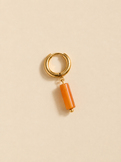 Ma précieuse - Mono boucle Aventurine Orange