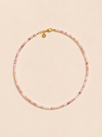 Mini Luce - Opale rose Necklace