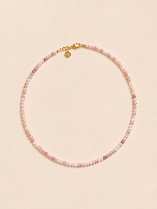Mini Luce - Opale rose Necklace