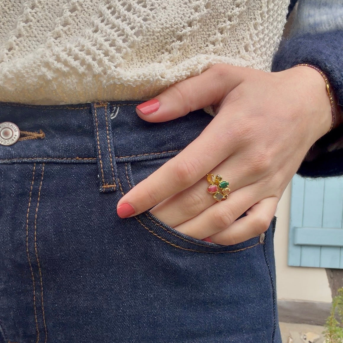 BLOOM Ring - Multi pierres