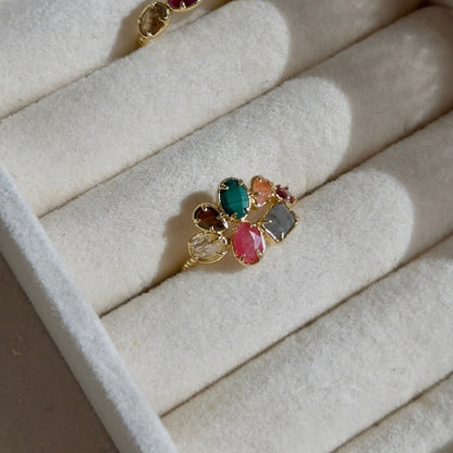 BLOOM Ring - Multi pierres