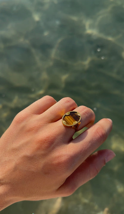 Solar - Ring - Œil de Tigre