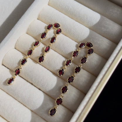 JAIME earrings - Grenat
