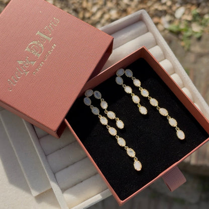 JAIME earrings - Pierre de lune