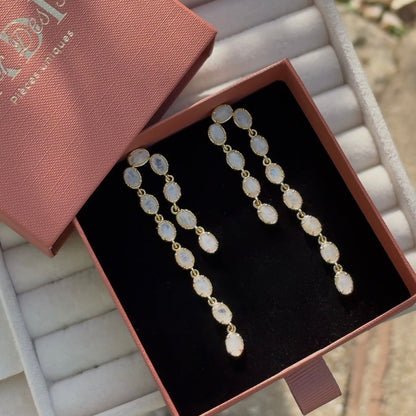 JAIME earrings - Pierre de lune