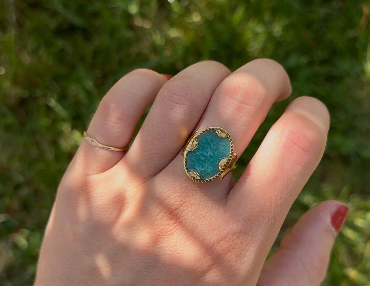 Solar - Ring - Amazonite
