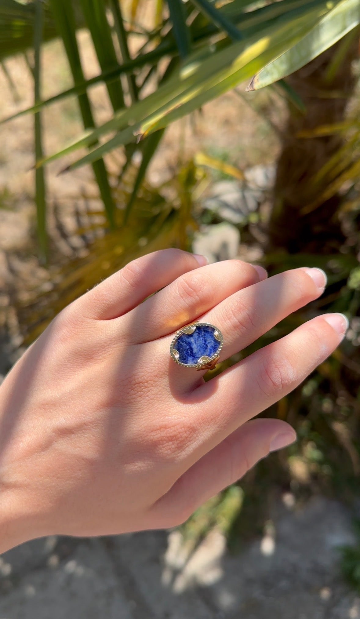 Solar - Ring - Sodalite Intense