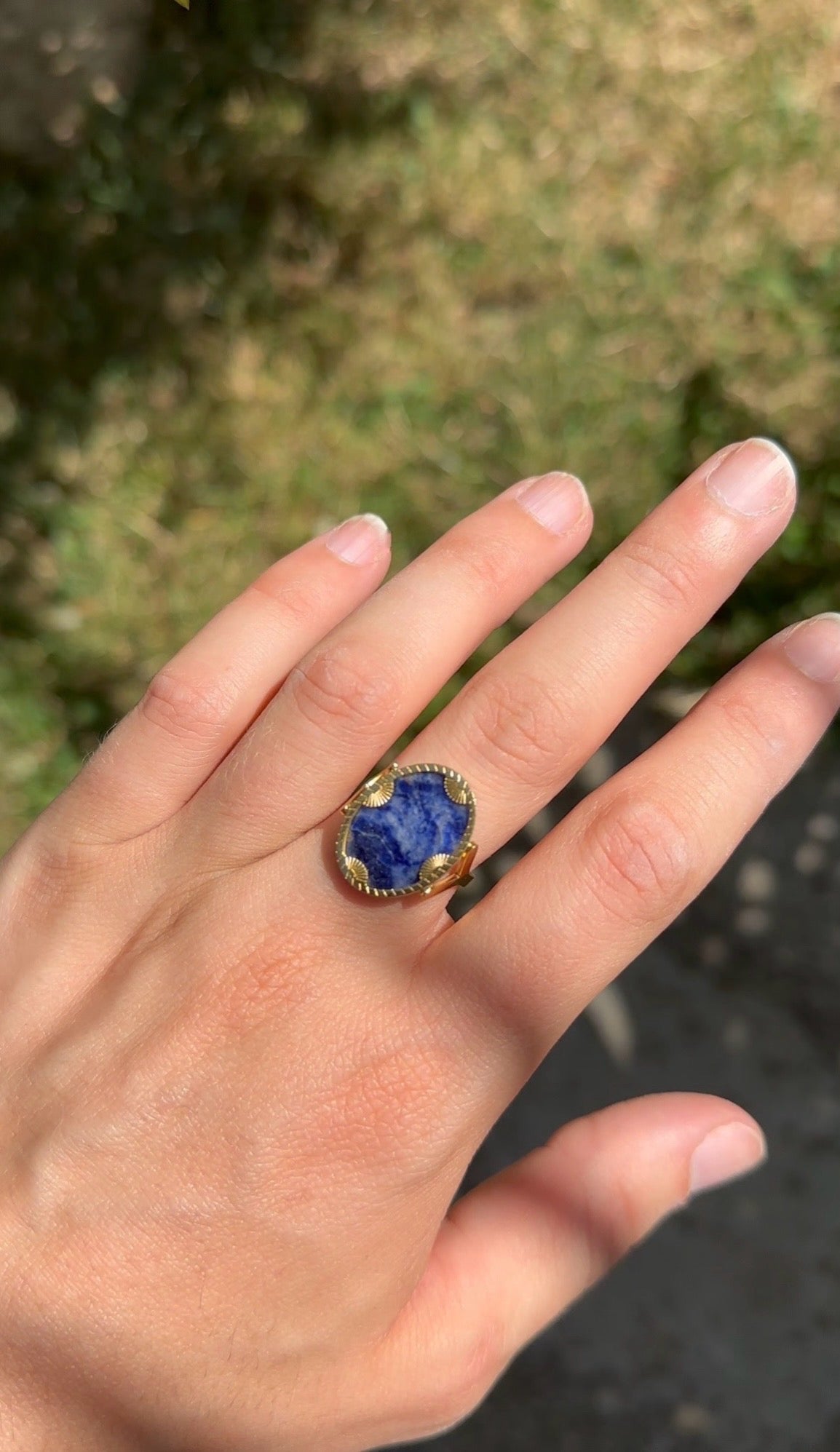 Solar - Ring - Sodalite Intense