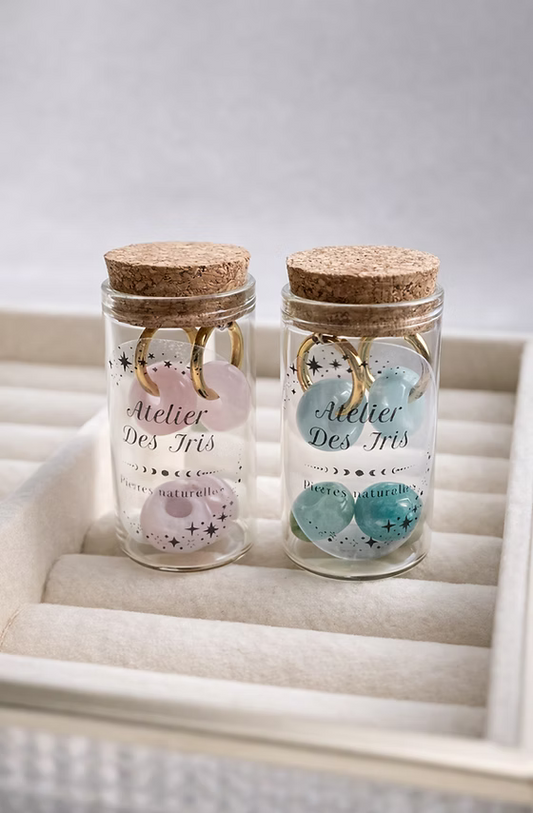 Coffret Lily Duo : une paire + 2 pierres interchangeables