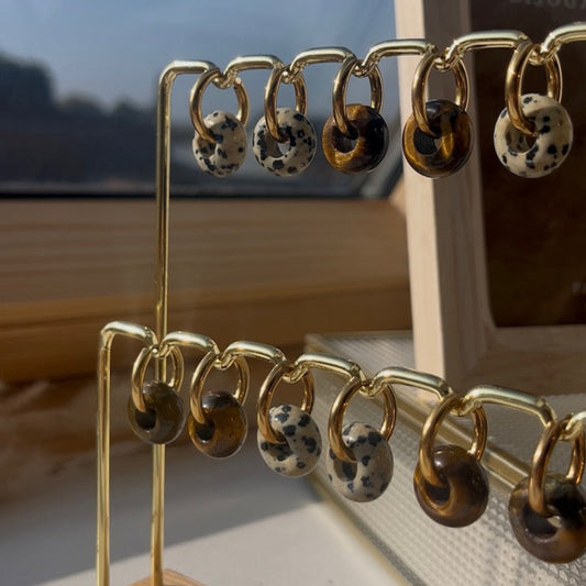Lily hoops - Oeil de tigre