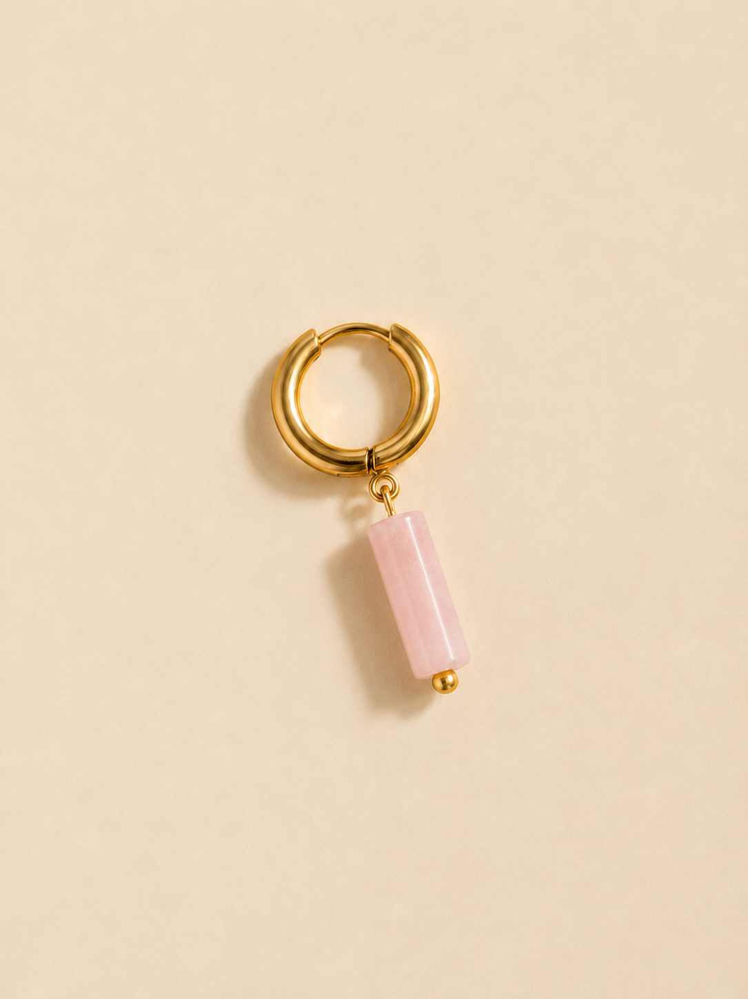 Ma précieuse - Mono boucle Quartz rose
